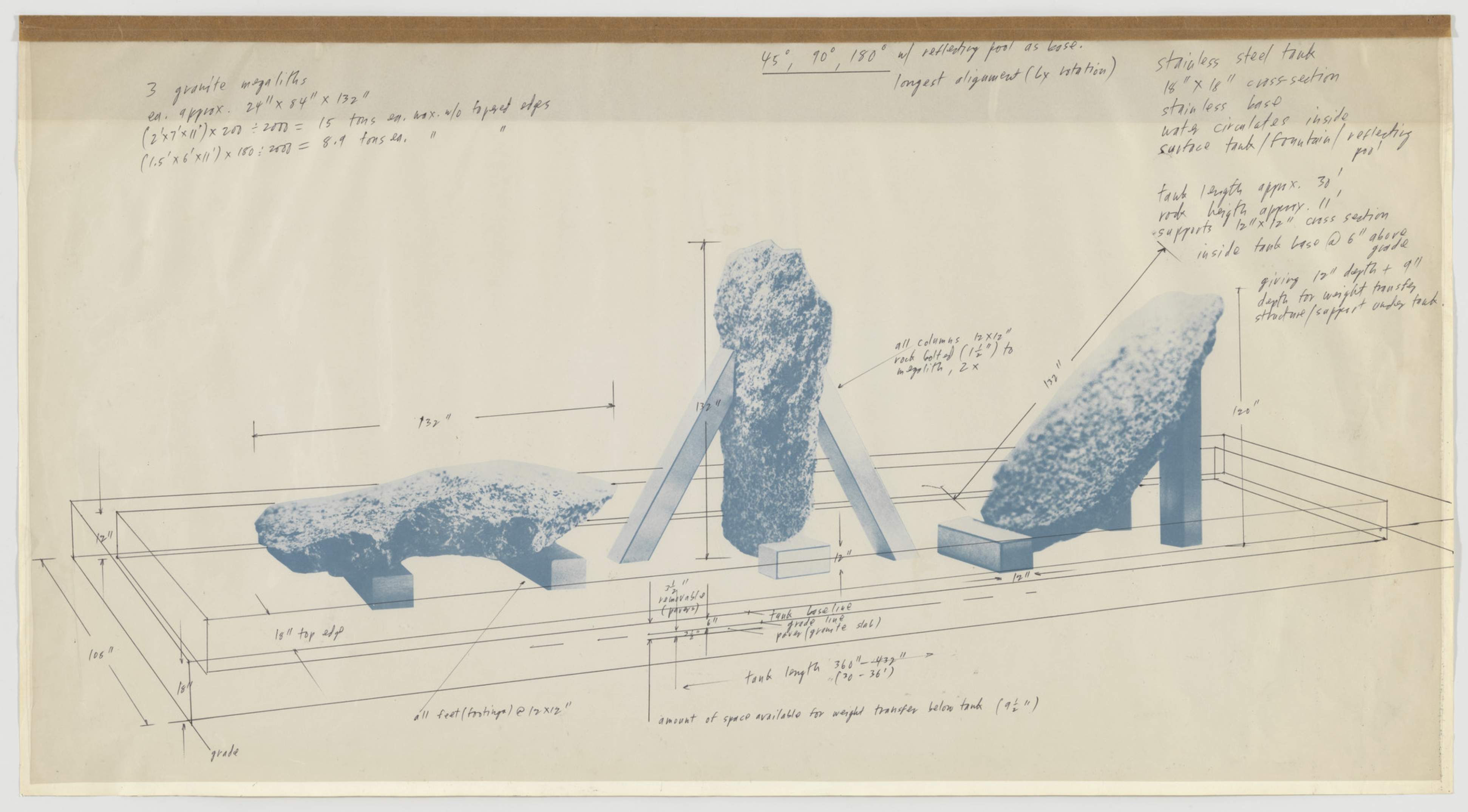 34_45°, 90°, 180°, Michael Heizer, 1982 © MoMA's collection