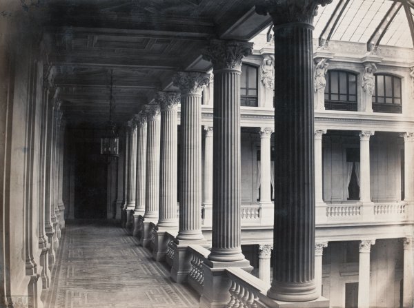 40_Gallery of the Tribunal de Commerce atrium, Antoine-Nicolas Bailly, 1860-1865 © Bibliothèque historique de la Ville de Paris