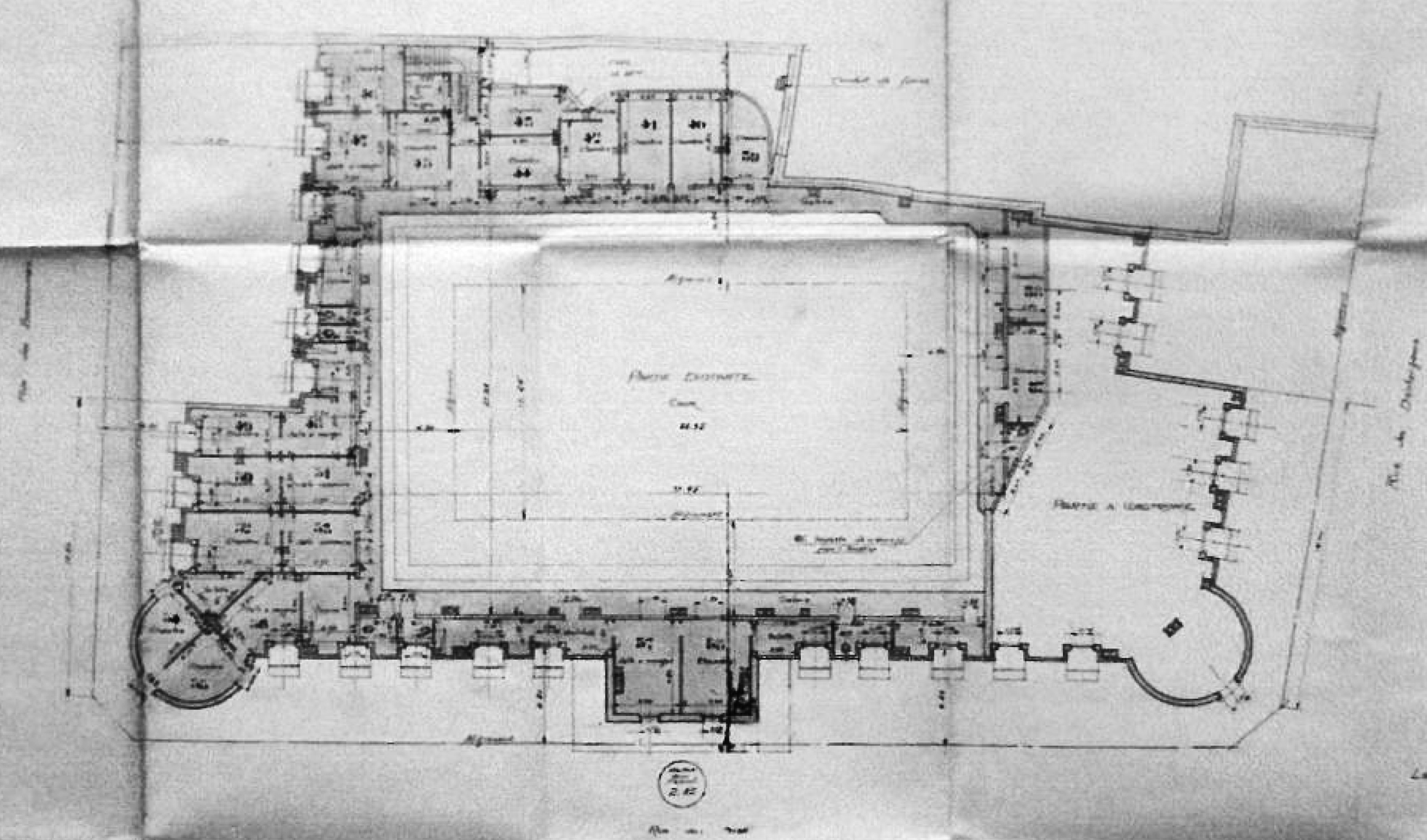4_Plan of the existing building, 126 Rivoli, H. Berthelot, A. and C. Perret, 1925 © DR
