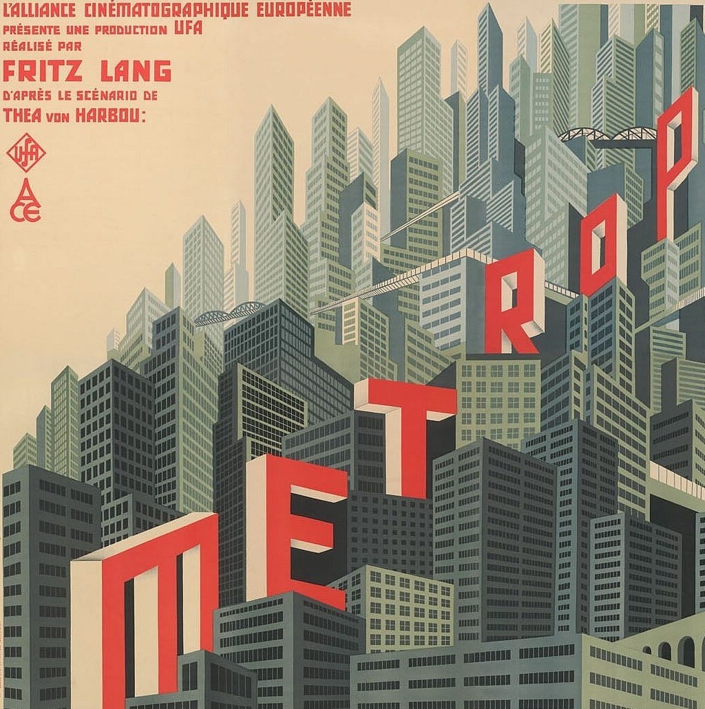 17. Metropolis, French poster for the film Metropolis, Boris Konstantinovitch Bilinsky, 1927 ©DR