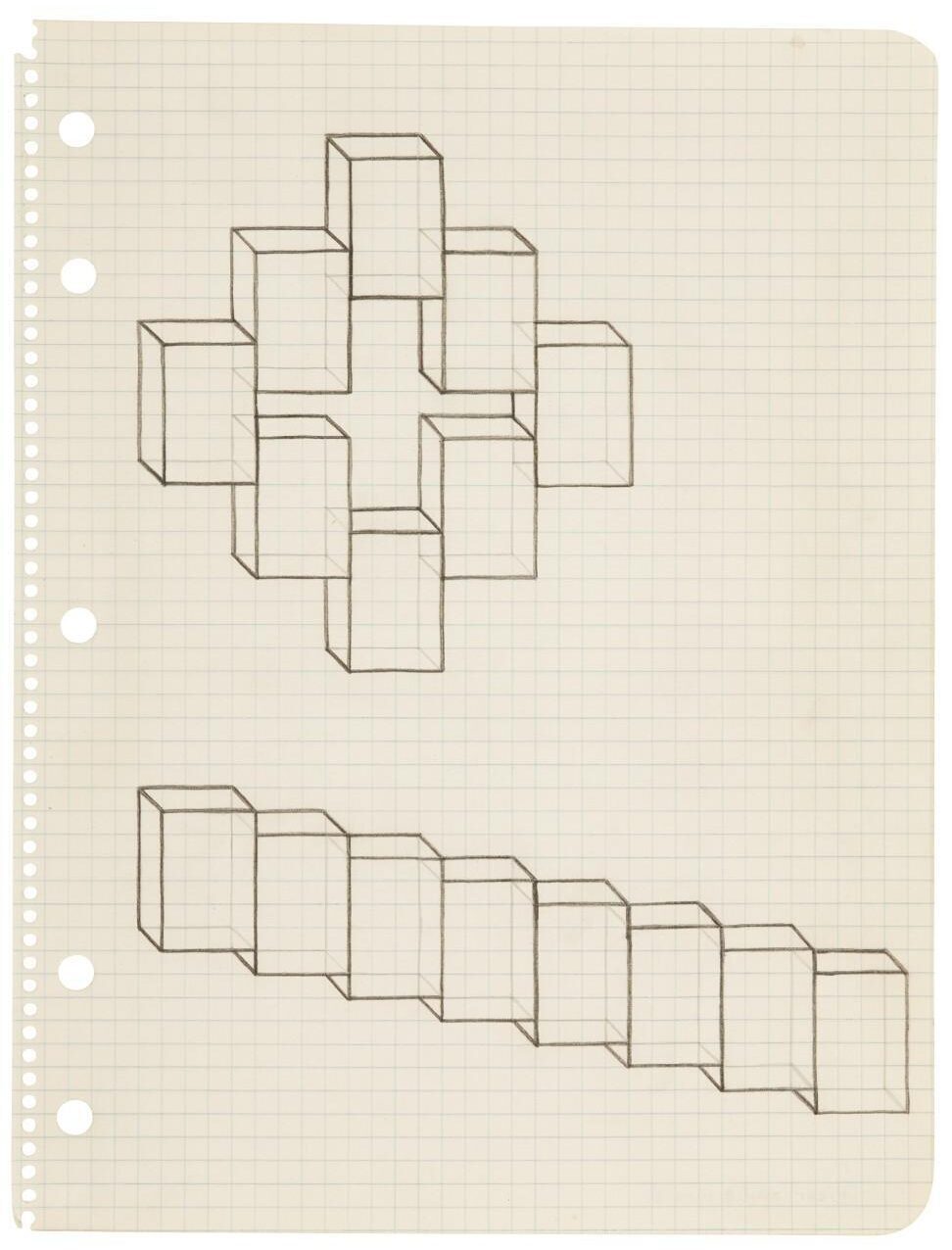 22 Carl Andre Studies for sculpture 1959
