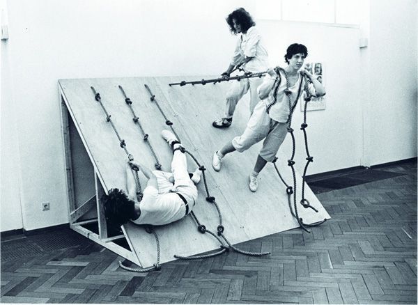39 Ramp with Canopy upwards part of Body Space Motion Things 1971 Robert Morris