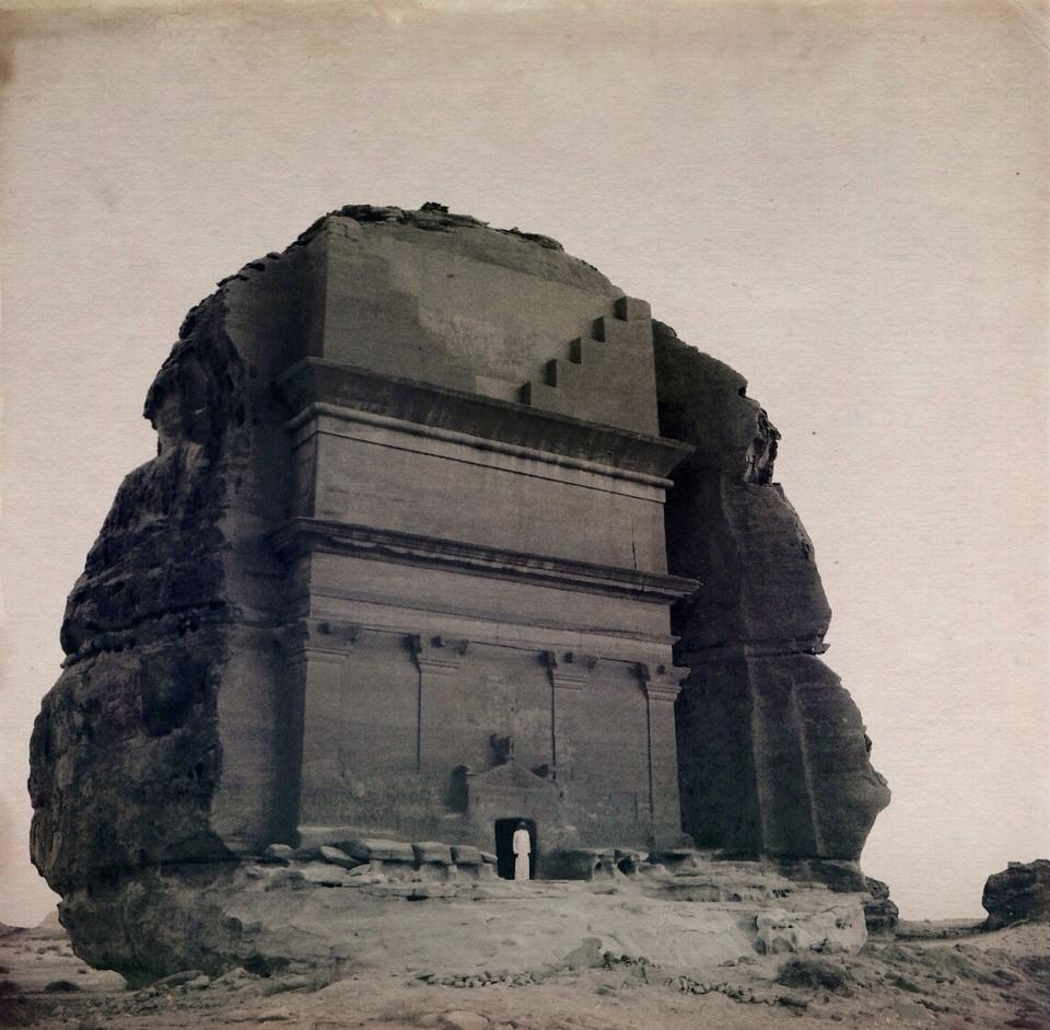 33 Nebatean ruins of Madain Saleh Saudi Arabia ca 1st century C E Photo circa 1960