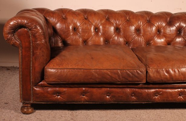 06 Leather Chesterfield Sofa DR