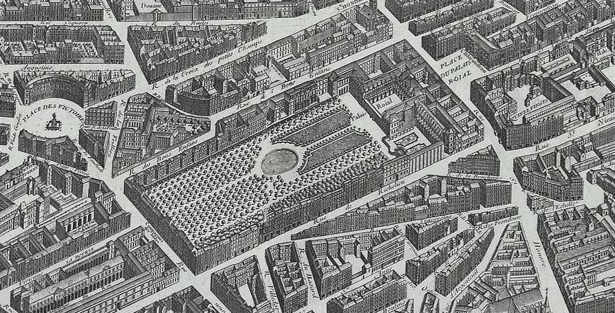 3 Palais Royal originellement Palais Cardinal Plan de Turgot 1739