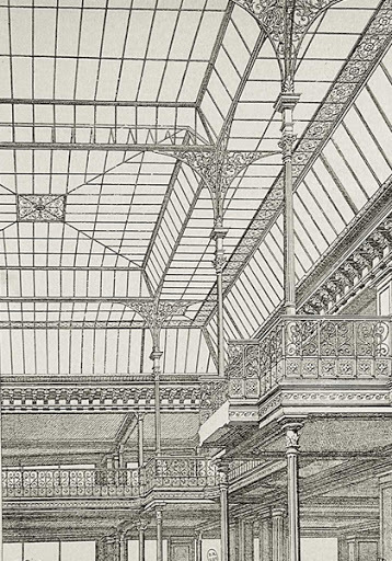 40 Vue des verrières historiques 1887 Archives Le Bon Marché Rive Gauche