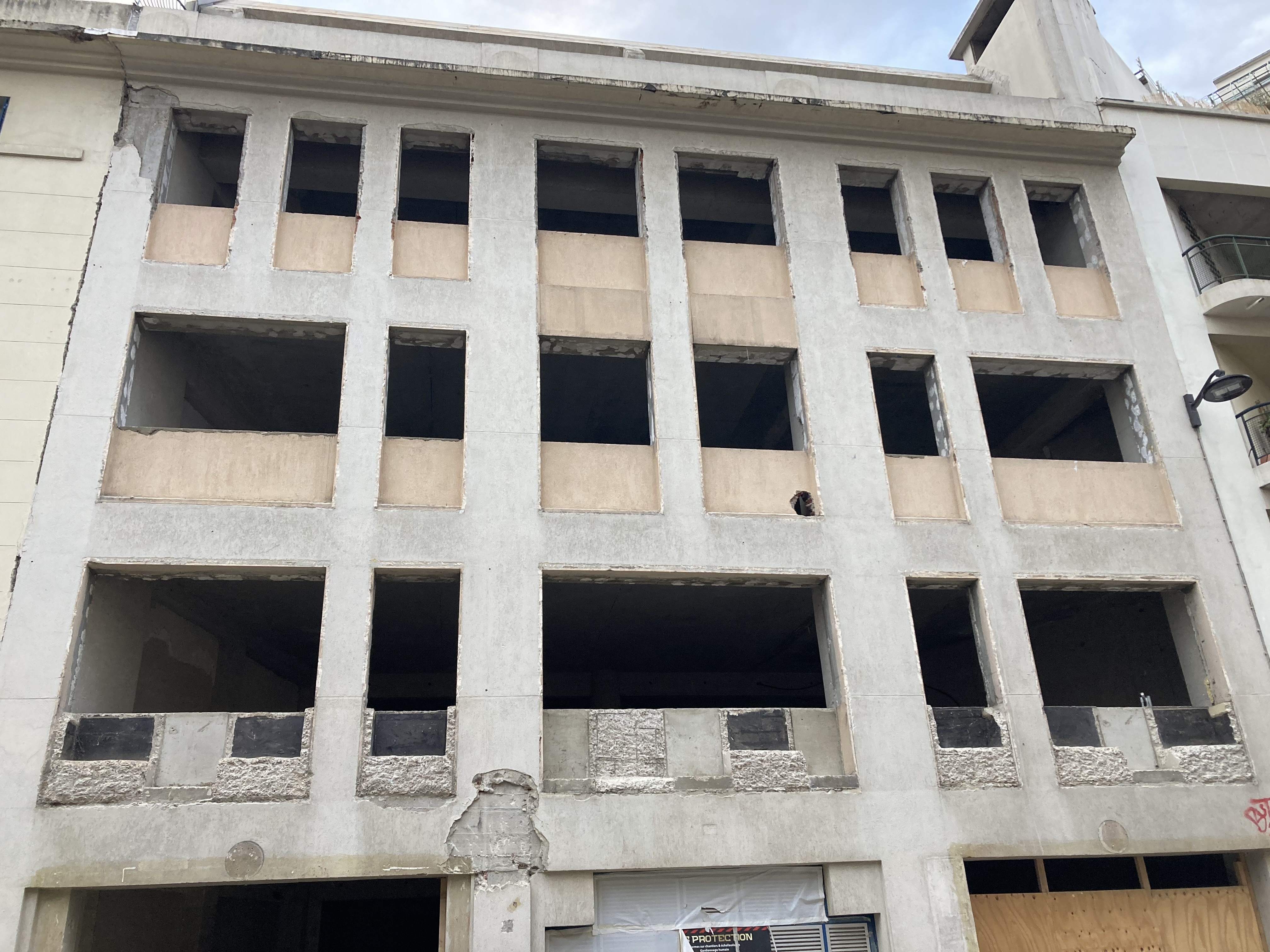 07 FAÇADE RUE DUHESME, Construction SITE, CLOŸS BUILDING Franklin Azzi