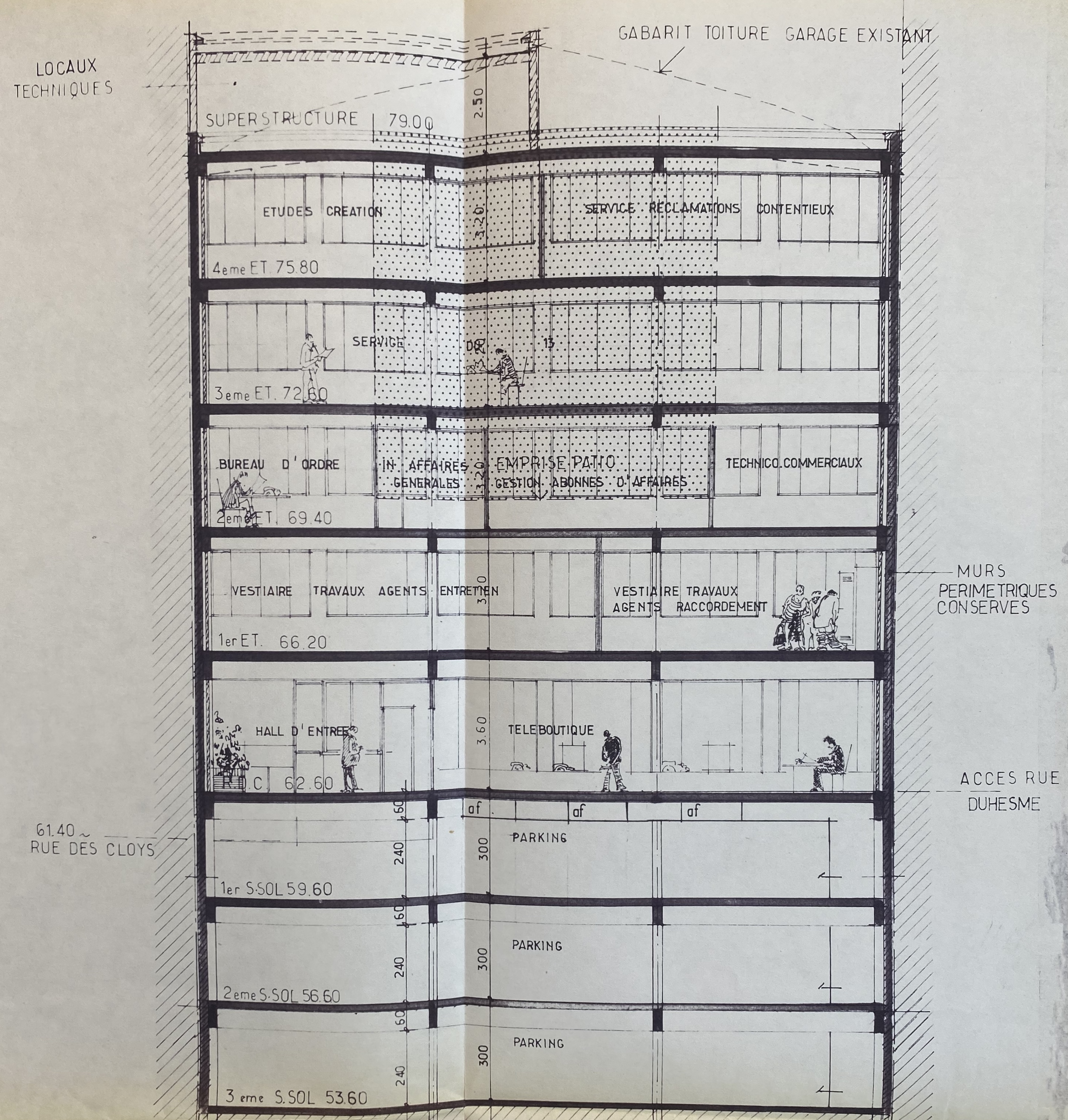 33. DETAILED SECTION OF THE 1930 AUTOMOBILE BUILDING ©DR