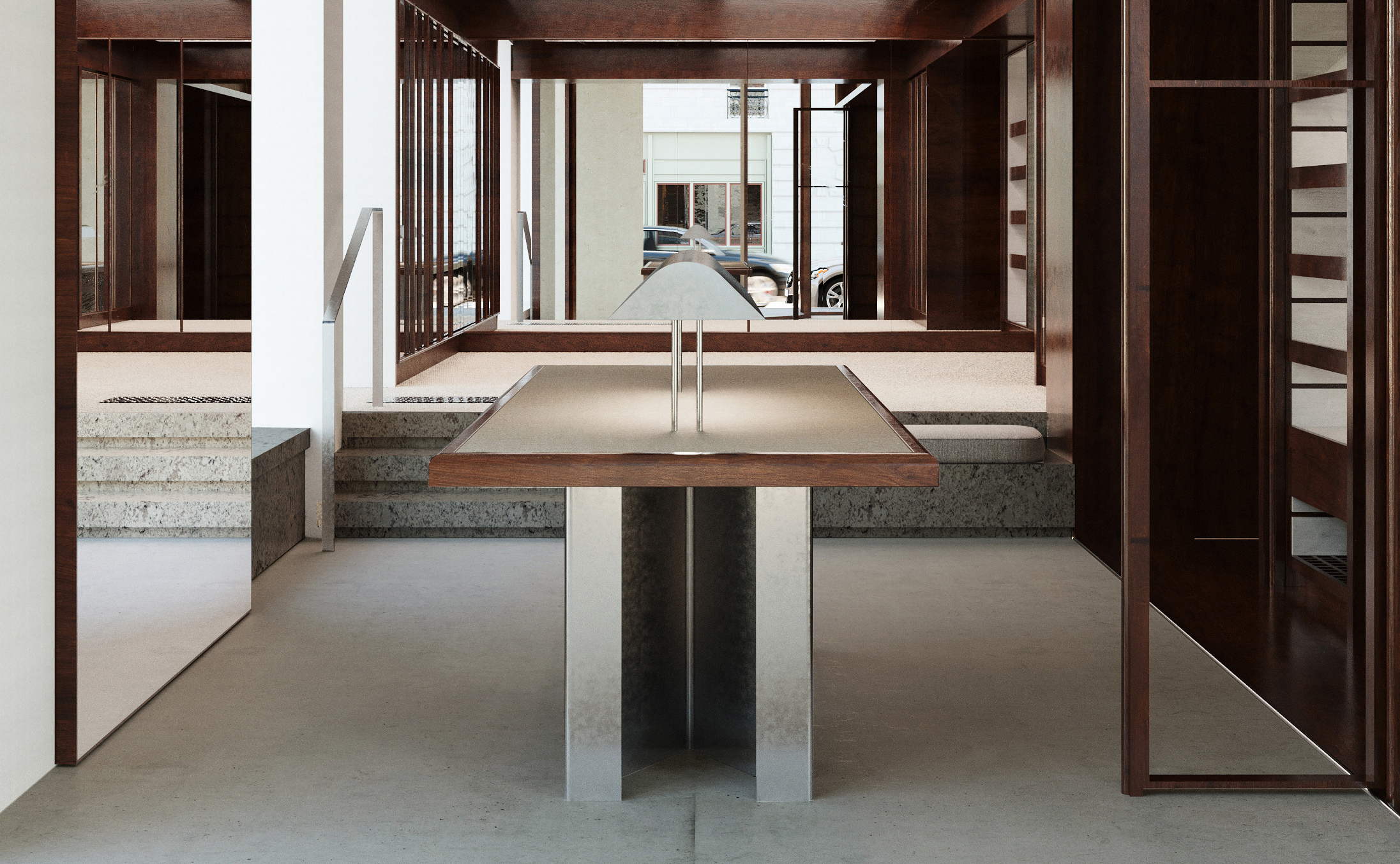 Franklin Azzi, Table & light, Fursac