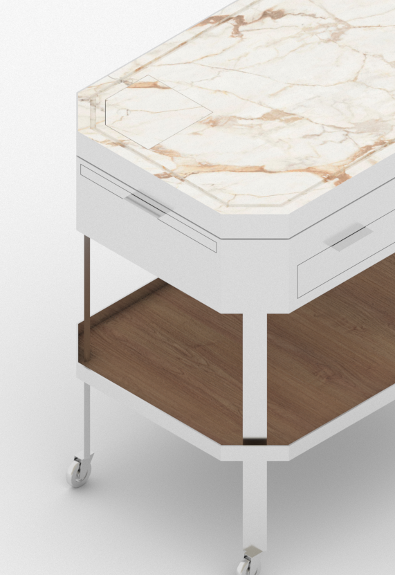 Franklin Azzi, Serving trolley, Tour d'Argent