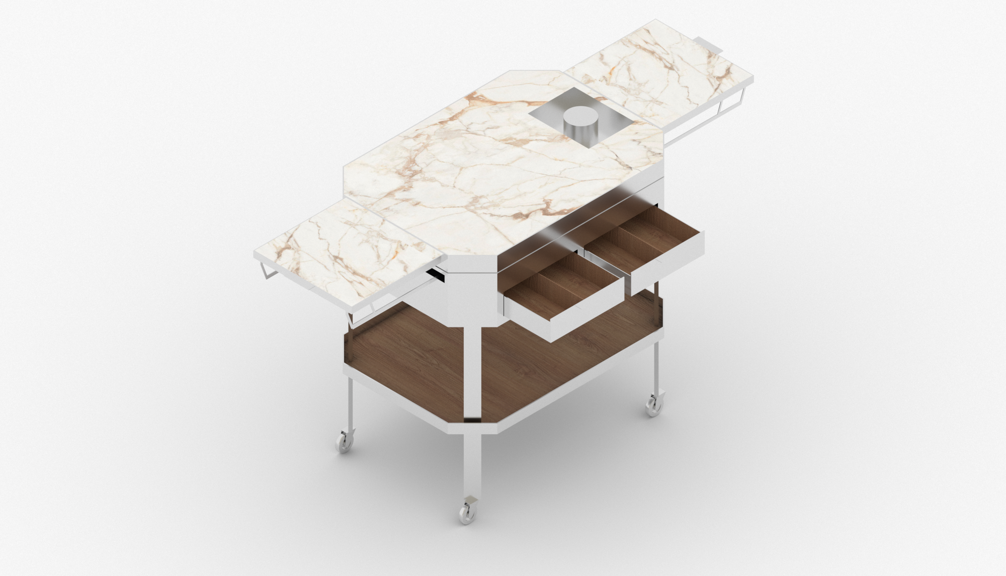 Franklin Azzi, Serving trolley, Tour d'Argent