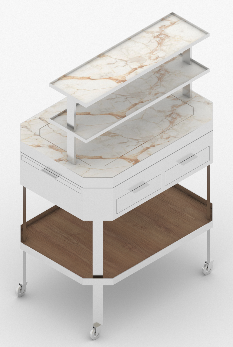 Franklin Azzi, Serving trolley, Tour d'Argent