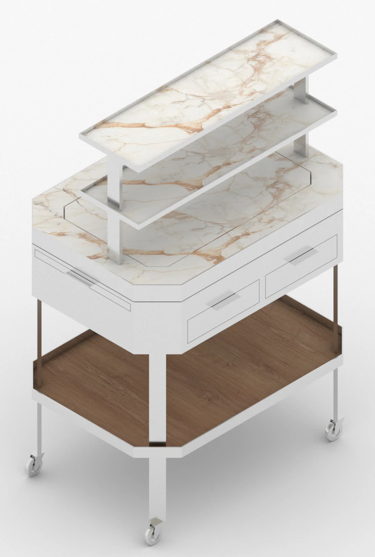 Franklin Azzi, Serving trolley, Tour d'Argent