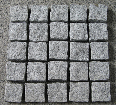 11 Beaupassage Pavé de granit gris sur trame DR