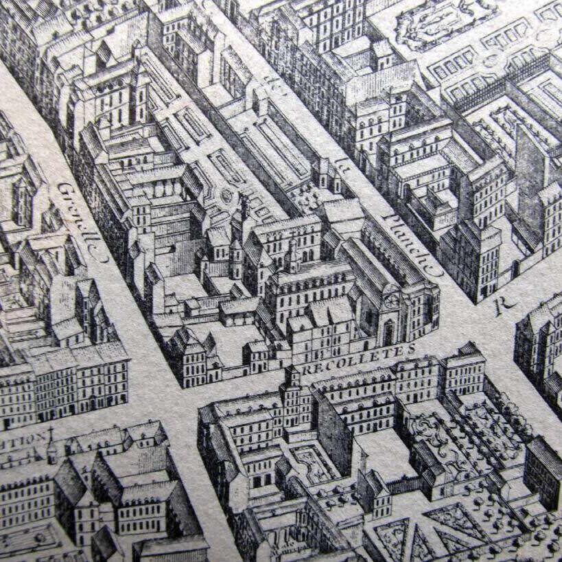 7 Plan de Turgot Prieuré Saint Martin des Champs 1739 Plan de Turgot