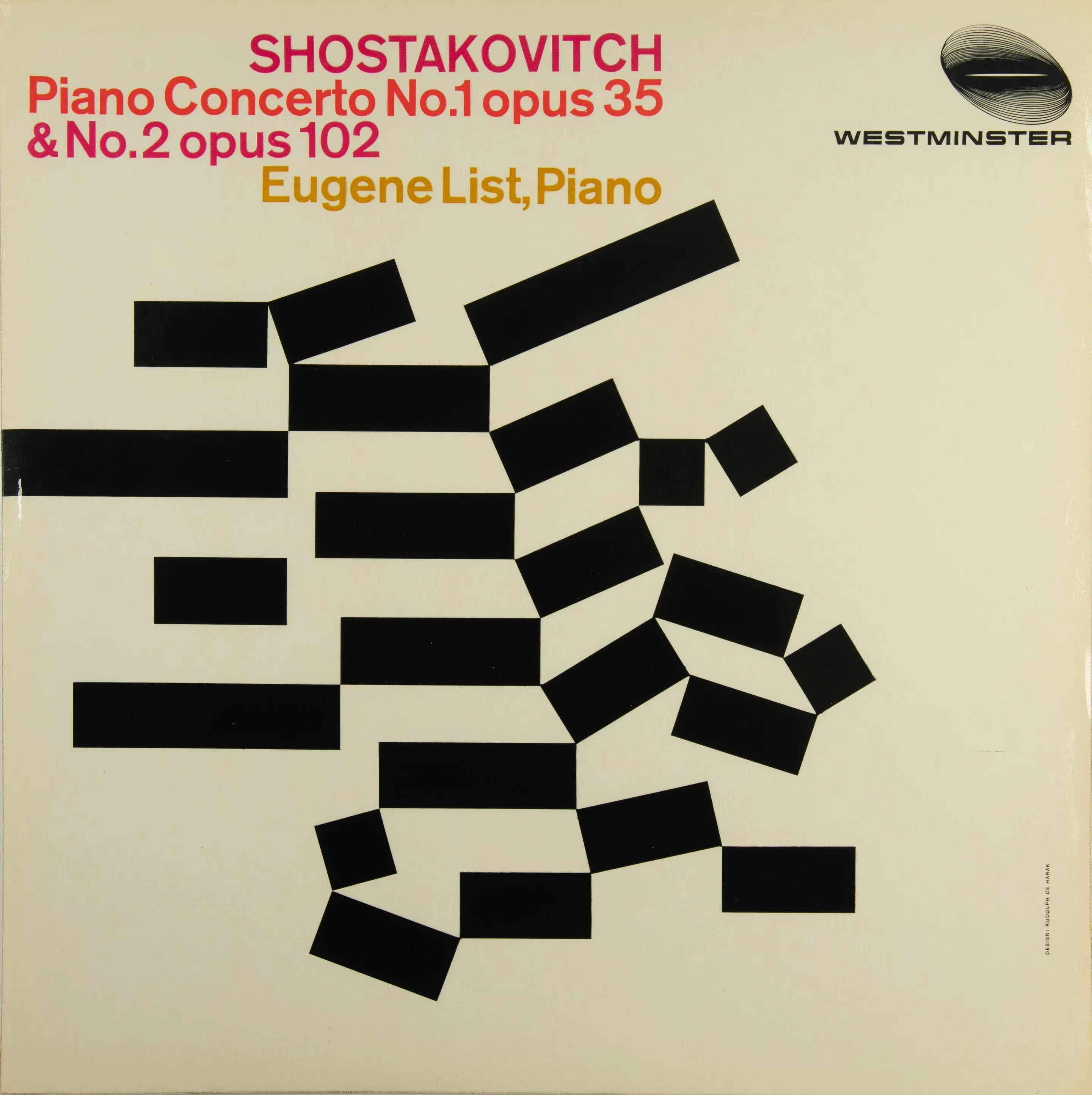7 Piano Concert No 1 Opus 35 No 2 Opus 102 Eugene List Piano Shostakovitch Westminster