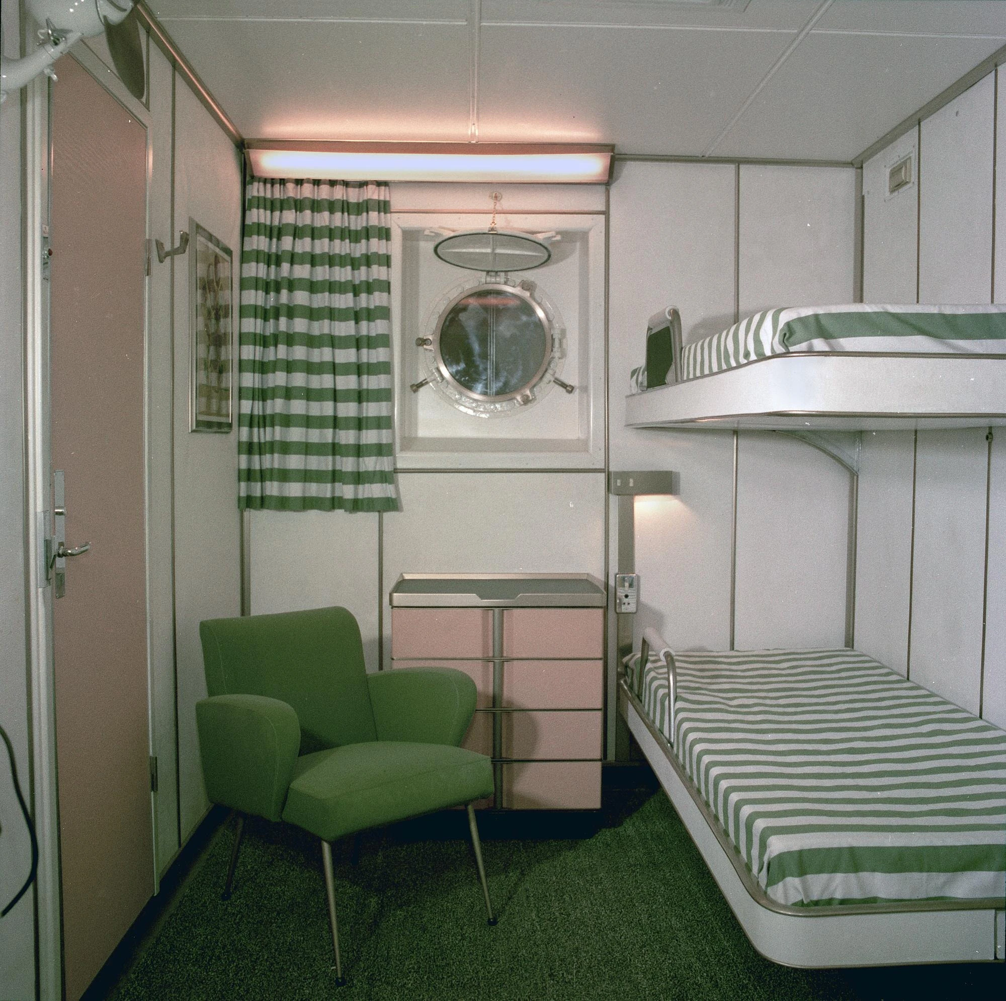 16 Cabin Ocean Liner, Normandy, France, 1962 ©DR