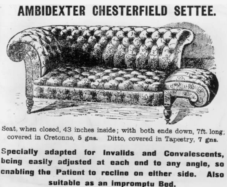 04 Chesterfield sofa, 1900 Hulton Archive/Getty Images