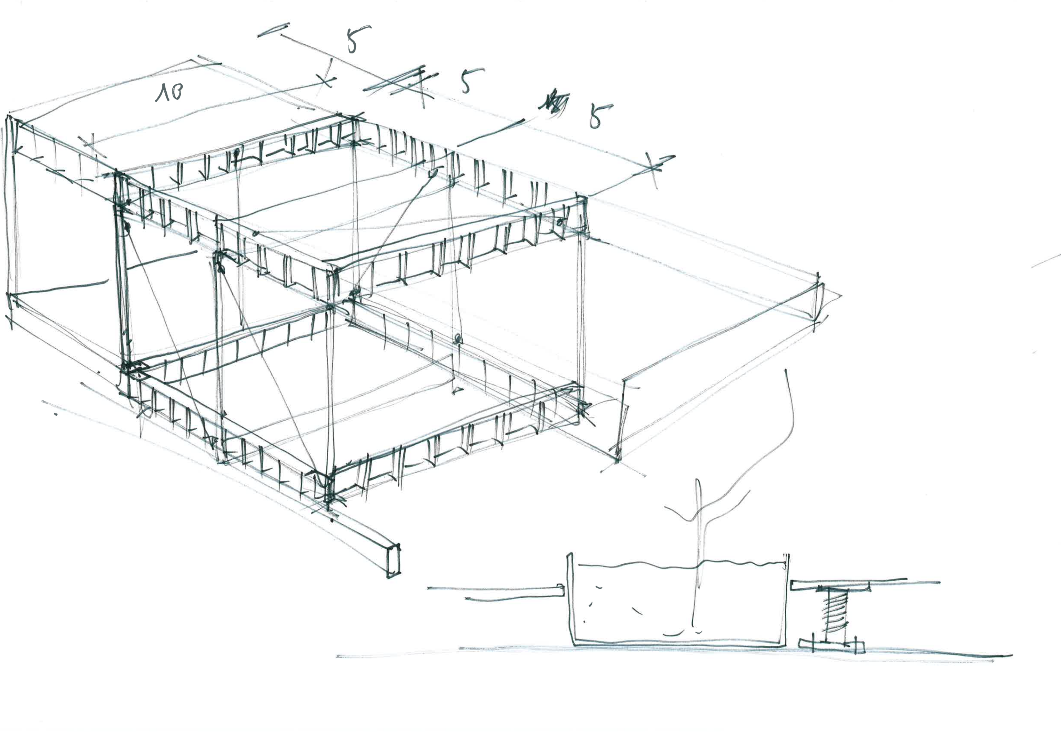 26 Croquis Pavillon des Galeries Lafayette Franklin Azzi Franklin Azzi