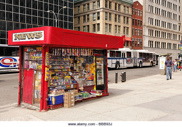 34 Kiosque typique Lower Manhattan New York 2007 William Manning Alamy
