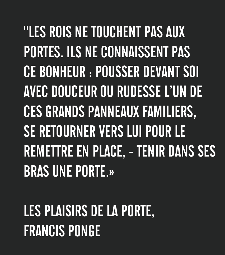 20 Les Plaisirs de la Porte Francis Ponge