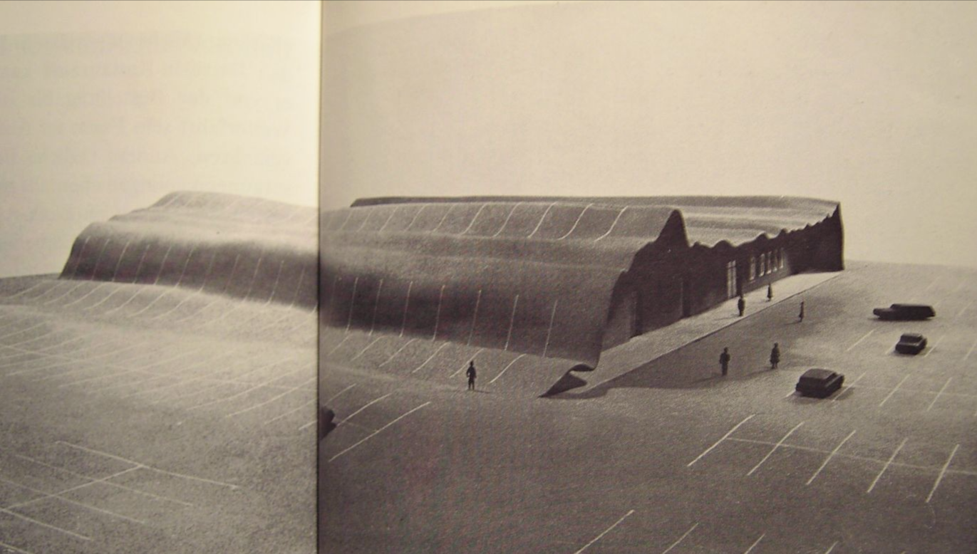 44 SITE Best Parking Lot model 1976 James Wines