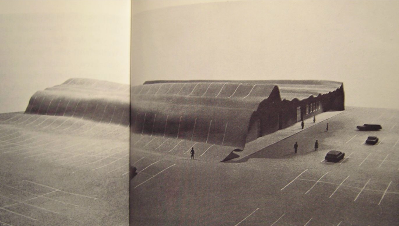 44 SITE Best Parking Lot model 1976 James Wines