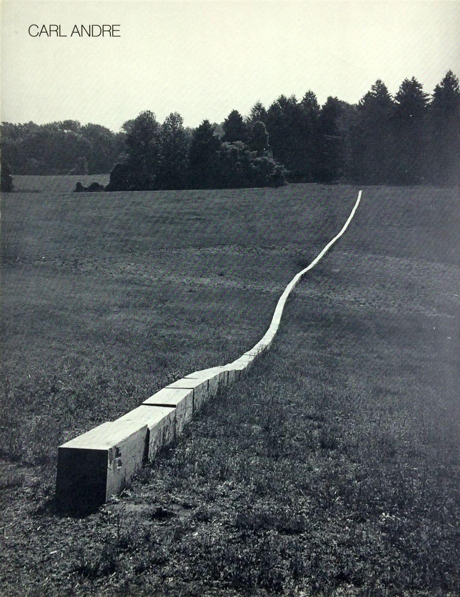 7 Carl Andre Sculpture 1959 1977 Catalogue dexposition 1978 Sculpture représentée Secant 1977 David Bourdon édition Jaap Rietman