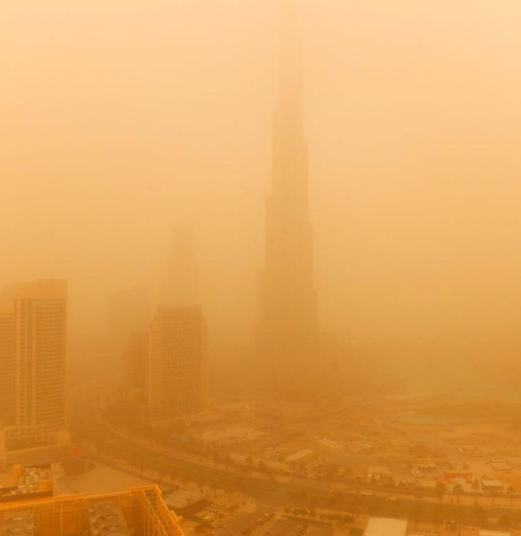 29 Sandstorm in Dubai, Middle East, rights reserved
