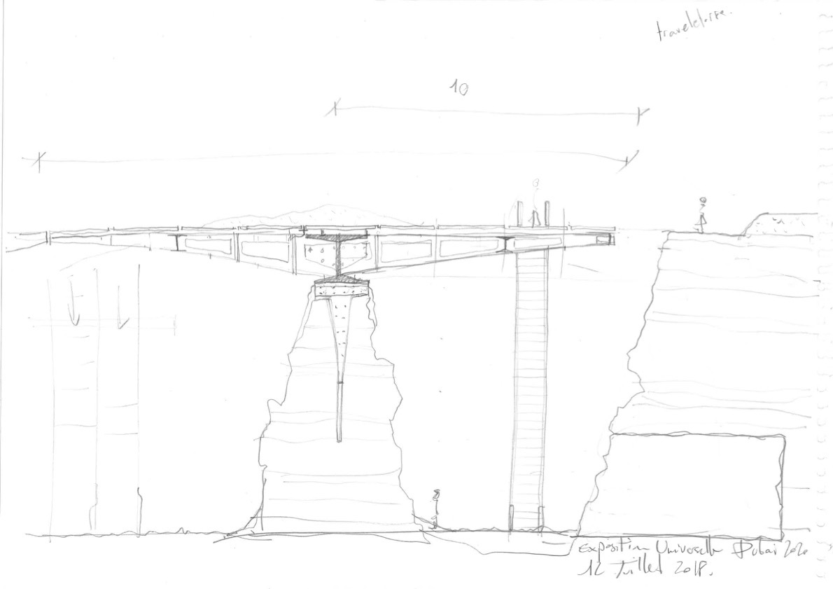 4 Franklin Azzi, Sketch of The Sand Castle, Dubaï, 2020