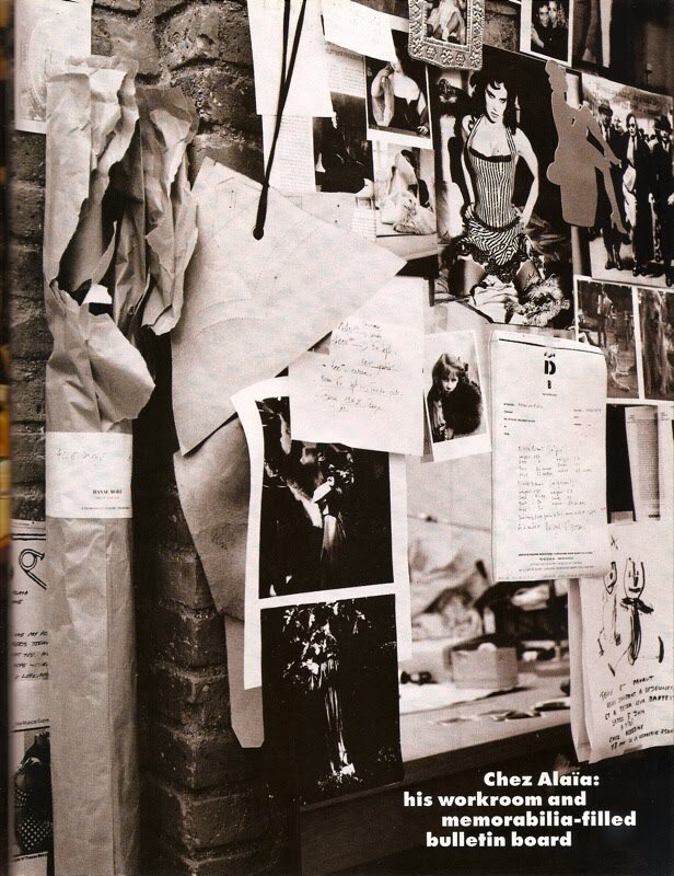 Alaïa's workshop © Gilles Bensimon