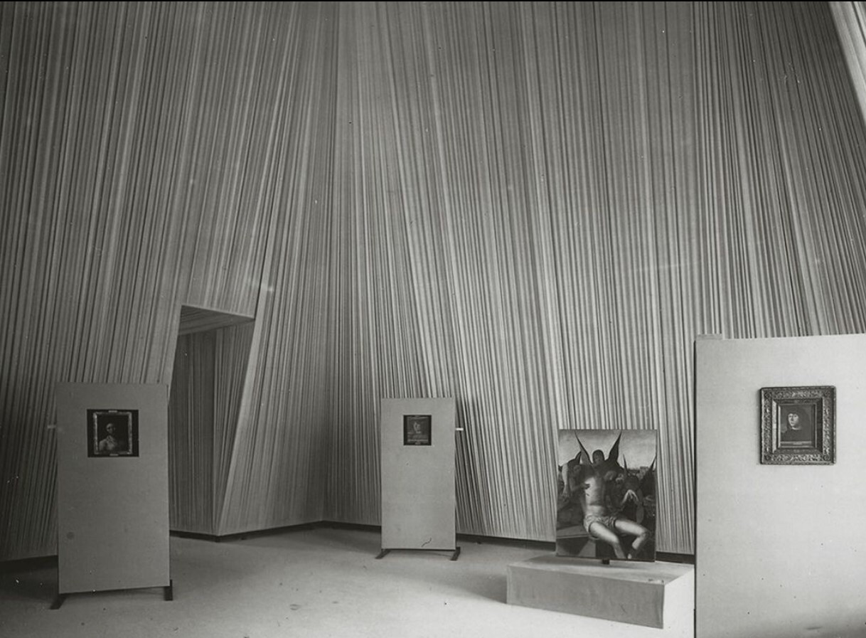 Exhibition "Antonello da Messina e la pittura del'400 in Sicilia", Carlo Scarpa, Palazzo Zanca, 1953 © DR