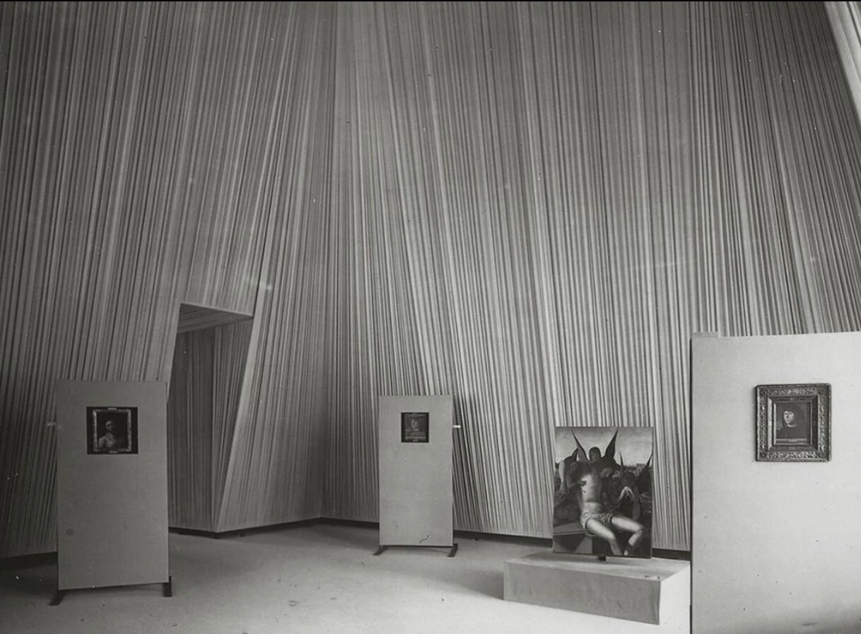 Exhibition "Antonello da Messina e la pittura del'400 in Sicilia", Carlo Scarpa, Palazzo Zanca, 1953 © DR