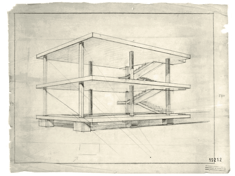 23 Principe constructif DOM INO Le Corbusier