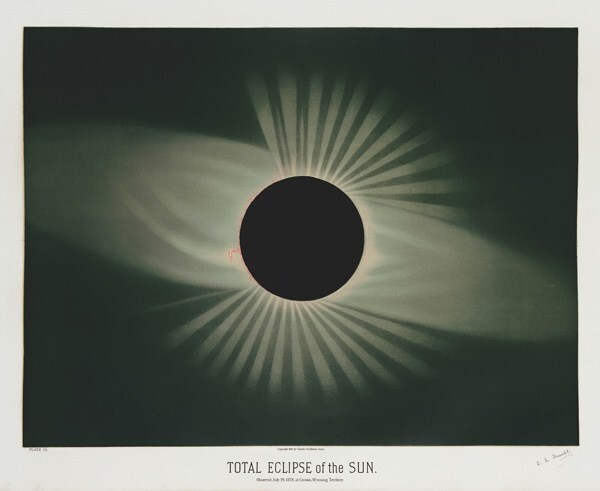 16 La Tour d Argent Total Eclipse of the Sun Print 1882 Etienne Leopold Trouvelot