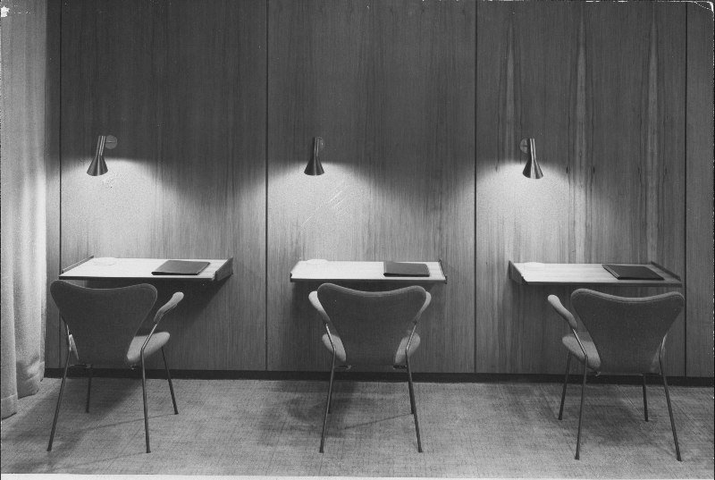 34 Arne Jacobsen SAS Royal Hotel Copenhagen 1960s Strüwing Reklamefoto