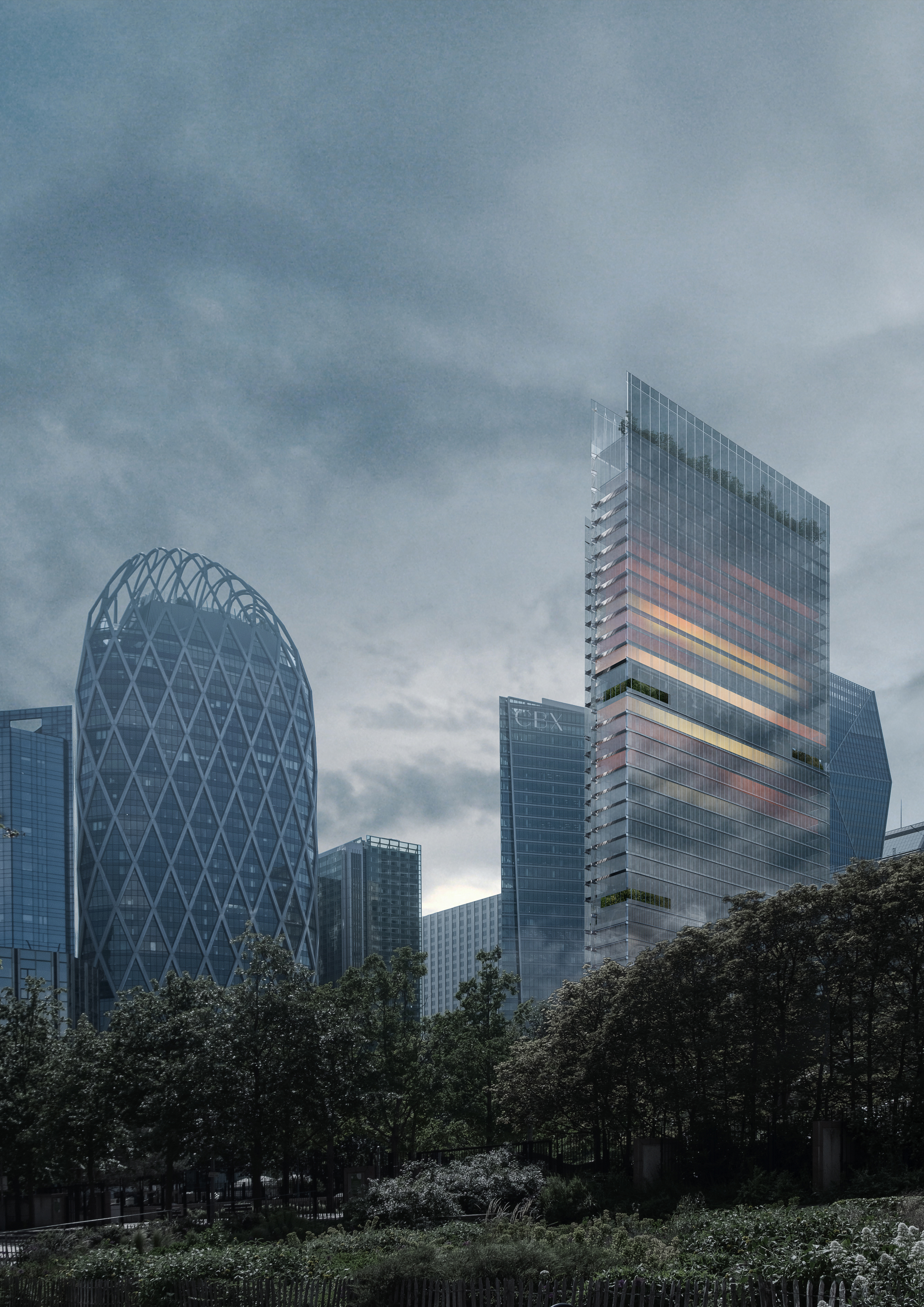 LE MONGE TOWER, La Défense © FRANKLIN AZZI