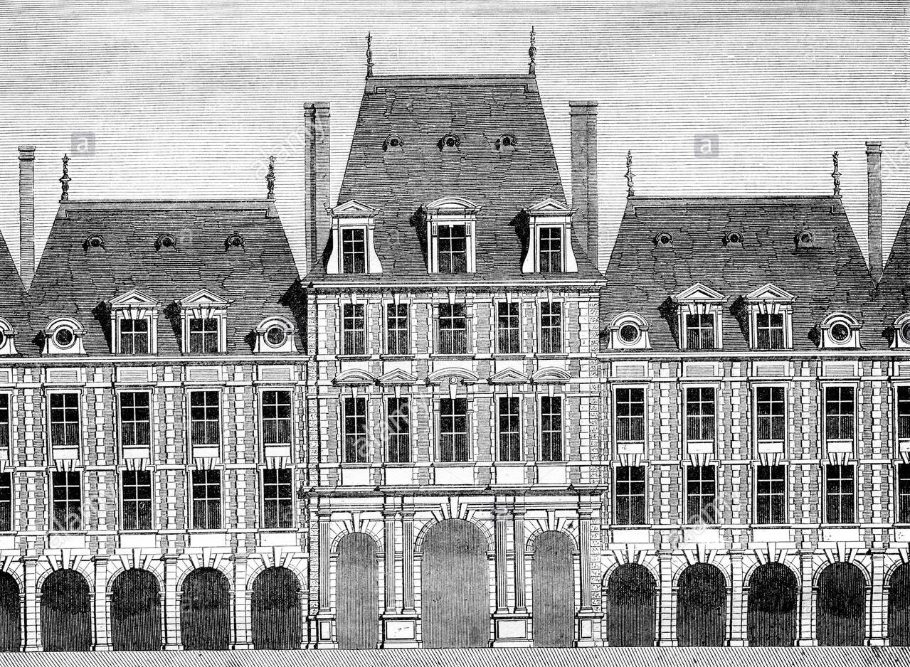 02 The Queen's Pavilion, Place des Vosges, 1835 © DR