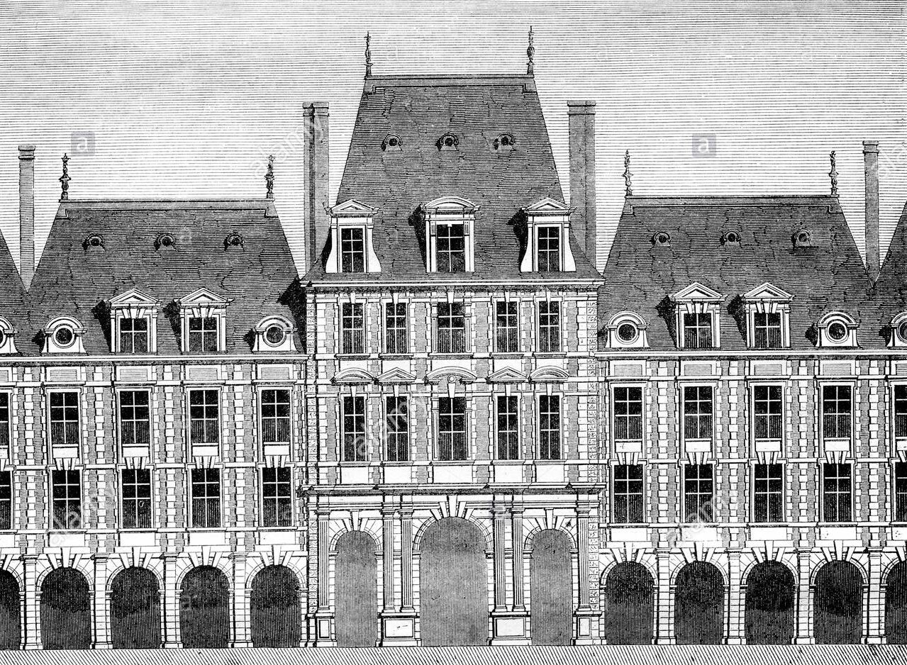 02 The Queen's Pavilion, Place des Vosges, 1835 © DR