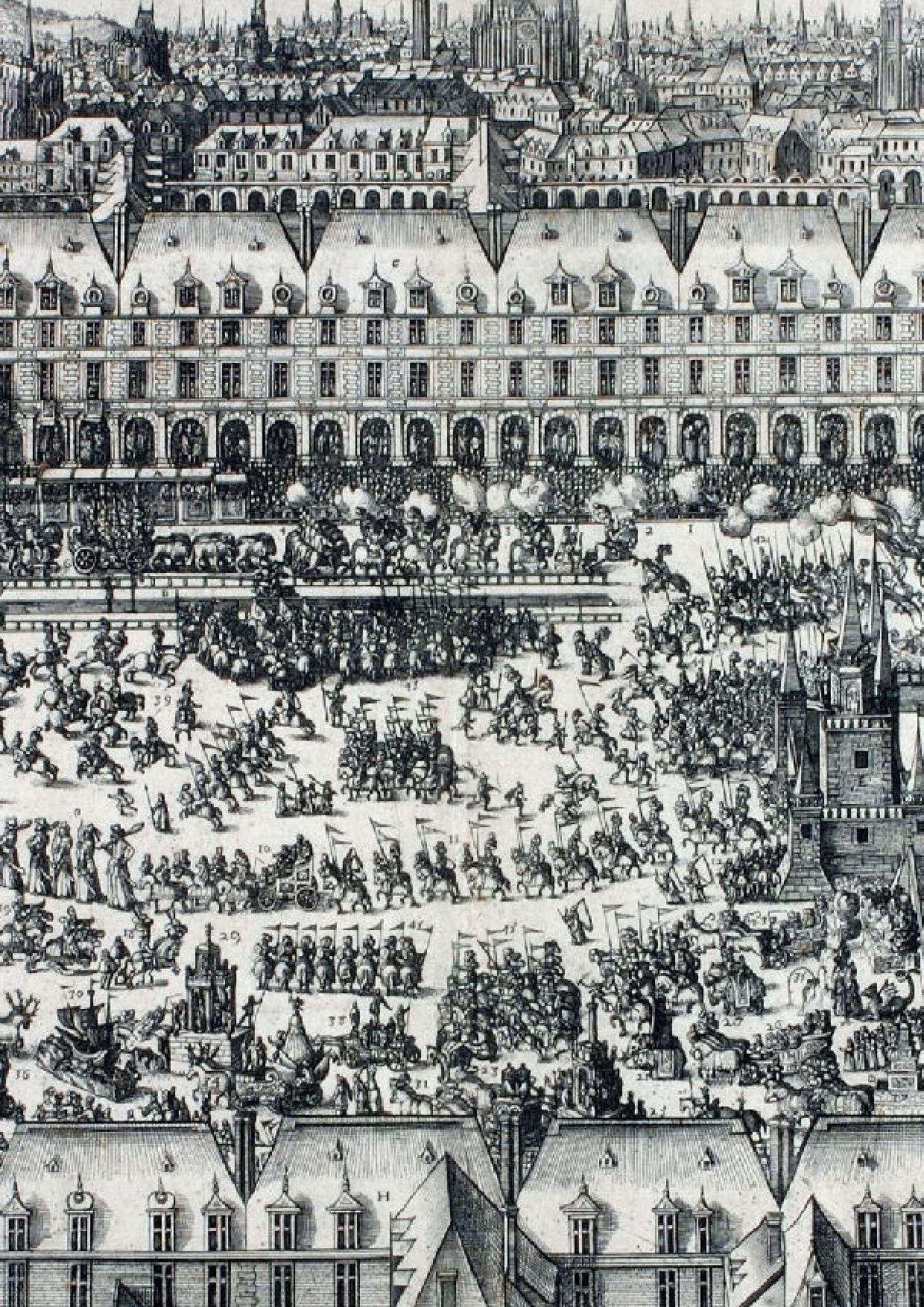 03 Engraving of Place Royale, Matthäus Merian le Vieux, 1648
